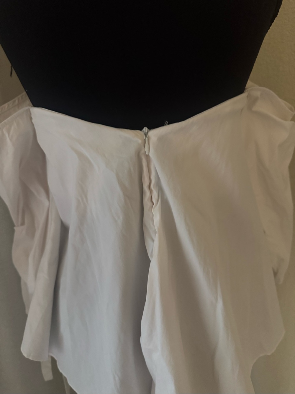 Cara Cara White Corset Off Shoulder Puff Sleeve Top Shirt Size M Cotton Blend - Picture 6 of 13